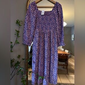 J. Crew Floral Smocked Dress | NWT